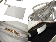 Load image into Gallery viewer, BALENCIAGA バレンシアガ ザ ジャイアント シティ 2WAY ハンドバッグ ホワイト カーフ 173084 良品 中古 4c076369