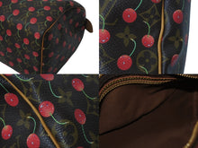 Load image into Gallery viewer, LOUIS VUITTON ルイヴィトン モノグラムチェリー スピーディ25 ハンドバッグ M95009 村上隆 ブラウン 美品 中古 4c076371