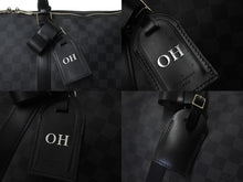 Load image into Gallery viewer, LOUIS VUITTON ルイヴィトン キーポル バンドリエール55 ボストンバッグ N41413 ダミエグラフィット ブラック 美品 中古 4c076374