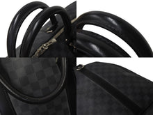 Load image into Gallery viewer, LOUIS VUITTON ルイヴィトン キーポル バンドリエール55 ボストンバッグ N41413 ダミエグラフィット ブラック 美品 中古 4c076374