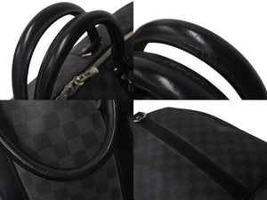 LOUIS VUITTON ルイヴィトン キーポル バンドリエール55 ボストンバッグ N41413 ダミエグラフィット ブラック 美品 中古 4c076374
