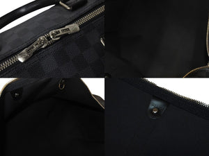 LOUIS VUITTON ルイヴィトン キーポル バンドリエール55 ボストンバッグ N41413 ダミエグラフィット ブラック 美品 中古 4c076374