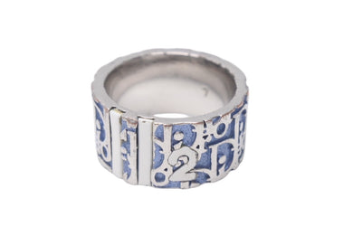 Christian Dior クリスチャンディオール トロッター No.2 リング 7号 シルバーカラー 美品 中古 4c076375 