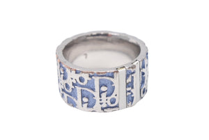 Christian Dior クリスチャンディオール トロッター No.2 リング 7号 シルバーカラー 美品 中古 4c076375 