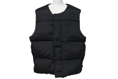 極美品 STONE ISLAND ストーンアイランド 22AW ナイロン ダウンベスト 7715G1019 ブラック サイズL 中古 4c076381