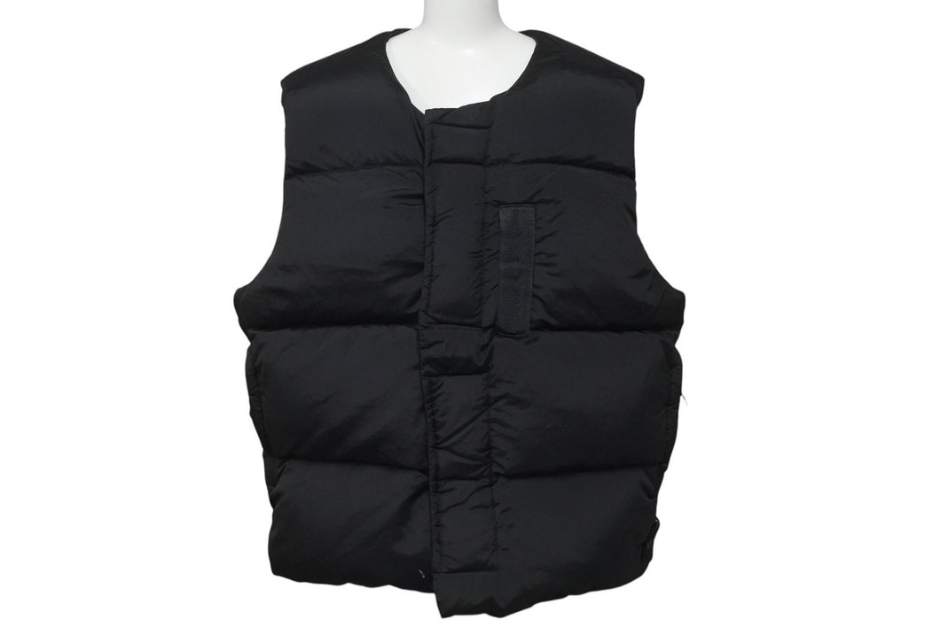 極美品 STONE ISLAND ストーンアイランド 22AW ナイロン ダウンベスト 7715G1019 ブラック サイズL 中古 4c076381