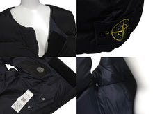 画像をギャラリービューアに読み込む, 極美品 STONE ISLAND ストーンアイランド 22AW ナイロン ダウンベスト 7715G1019 ブラック サイズL 中古 4c076381