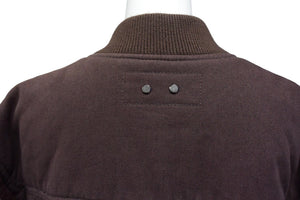 ALEXANDER WANG アレキサンダーワン レザー切替 ブルゾン ジャケット CHINA製 コットン レザー ボルドー サイズL 美品 中古 4c076382 