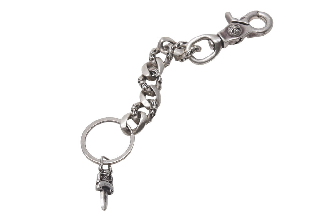 Chrome Hearts クロムハーツ シルバーキーチェーン CLP CHN FANCY-L ロングファンシーリンク 8LINK 83.7g 美品 中古 4c076383