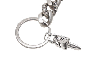 Chrome Hearts クロムハーツ シルバーキーチェーン CLP CHN FANCY-L ロングファンシーリンク 8LINK 83.7g 美品 中古 4c076383