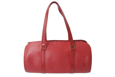 極美品 LOUIS VUITTON ルイヴィトン エピ スフロ ハンドバッグ レザー カスティリアンレッド M52227 エピレザー 中古 4c076400