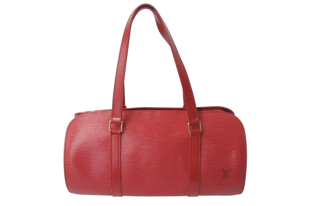 極美品 LOUIS VUITTON ルイヴィトン エピ スフロ ハンドバッグ レザー カスティリアンレッド M52227 エピレザー 中古 4c076400