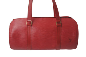 極美品 LOUIS VUITTON ルイヴィトン エピ スフロ ハンドバッグ レザー カスティリアンレッド M52227 エピレザー 中古 4c076400
