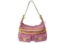 Load image into Gallery viewer, LOUIS VUITTON ルイヴィトン バギーPM モノグラムデニム ショルダーバッグ M95212 デニム レザー ピンク 美品 中古 4c076401
