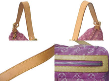 Load image into Gallery viewer, LOUIS VUITTON ルイヴィトン バギーPM モノグラムデニム ショルダーバッグ M95212 デニム レザー ピンク 美品 中古 4c076401
