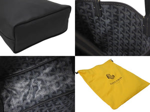 新品同様 GOYARD ゴヤール アンジュ ミニ ハンドバッグ リバーシブル ミニトートバッグ ゴヤールディンキャンバス グレー 中古 4c076412