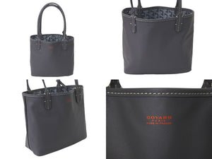 新品同様 GOYARD ゴヤール アンジュ ミニ ハンドバッグ リバーシブル ミニトートバッグ ゴヤールディンキャンバス グレー 中古 4c076412