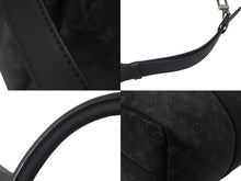 Load image into Gallery viewer, 極美品 LOUIS VUITTON ルイヴィトン エクリプス キーポル バンドリエール45 ボストンバッグ M40569 シルバー金具 ブラック 中古 4c076419