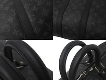 Load image into Gallery viewer, 極美品 LOUIS VUITTON ルイヴィトン エクリプス キーポル バンドリエール45 ボストンバッグ M40569 シルバー金具 ブラック 中古 4c076419
