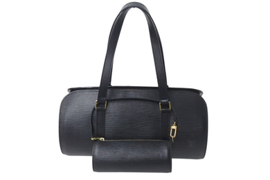 極美品 LOUIS VUITTON ルイヴィトン ハンドバッグ M52862 スフロ ノワール ゴールド金具 ブラック 中古 4c076420