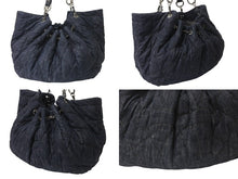 Load image into Gallery viewer, CHANEL シャネル ココカバス GM チェーントートバッグ A46887 12番台 デニム インディゴブルー ココマーク 良品 中古 4c076434