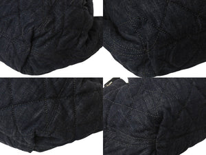 CHANEL シャネル ココカバス GM チェーントートバッグ A46887 12番台 デニム インディゴブルー ココマーク 良品 中古 4c076434
