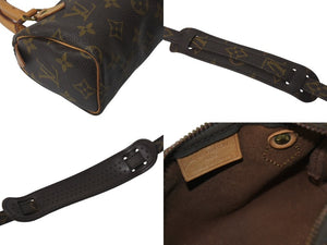 LOUIS VUITTON ルイヴィトン ミニスピーディ ハンドバッグ モノグラム M41534 PVC ブラウン ゴールド金具 良品 中古 4c076452