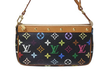 Load image into Gallery viewer, LOUISVUITTON ルイヴィトン ポシェットアクセソワール アクセサリーポーチ M92648 モノグラム マルチカラー ブラック 美品 中古 4c076453