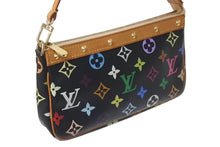 Load image into Gallery viewer, LOUISVUITTON ルイヴィトン ポシェットアクセソワール アクセサリーポーチ M92648 モノグラム マルチカラー ブラック 美品 中古 4c076453