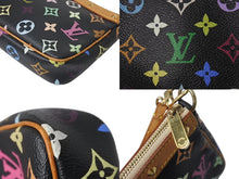 Load image into Gallery viewer, LOUISVUITTON ルイヴィトン ポシェットアクセソワール アクセサリーポーチ M92648 モノグラム マルチカラー ブラック 美品 中古 4c076453