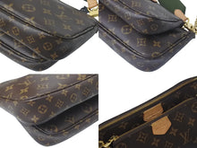 Load image into Gallery viewer, LOUIS VUITTON ルイヴィトン ミュルティポシェット アクセソワール カーキ ショルダーバッグ モノグラム M44813 美品 中古 4c076454