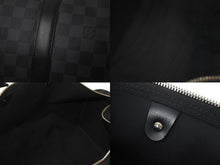 Load image into Gallery viewer, 極美品 LOUISVUITTON ルイヴィトン キーポルバンドリエール45 ボストンバッグ N41418 ダミエグラフィット ブラック 中古 4c076463
