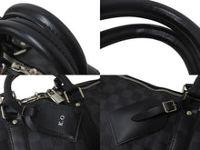 Load image into Gallery viewer, 極美品 LOUISVUITTON ルイヴィトン キーポルバンドリエール45 ボストンバッグ N41418 ダミエグラフィット ブラック 中古 4c076463