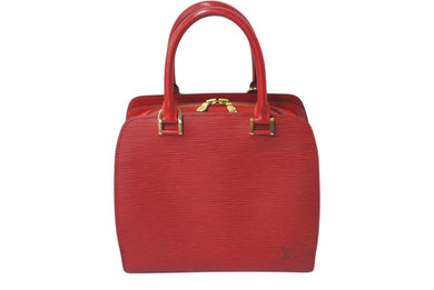 極美品 LOUIS VUITTON ルイヴィトン ポンヌフ ハンドバッグ M52057 エピレザー レッド ゴールド金具 中古 4c076467