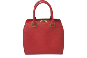 極美品 LOUIS VUITTON ルイヴィトン ポンヌフ ハンドバッグ M52057 エピレザー レッド ゴールド金具 中古 4c076467