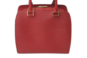 極美品 LOUIS VUITTON ルイヴィトン ポンヌフ ハンドバッグ M52057 エピレザー レッド ゴールド金具 中古 4c076467