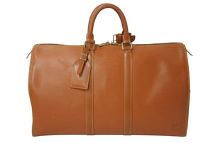 LOUIS VUITTON ルイヴィトン キーポル45 ボストンバッグ M42978 エピレザー ジパングゴールド 美品 中古 4c076470