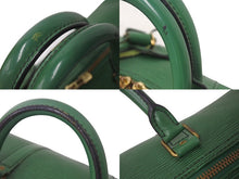 Load image into Gallery viewer, LOUIS VUITTON ルイヴィトン キーポル50 ボストンバッグ M42964 ボルネオグリーン エピレザー ゴールド金具 美品 中古 4c076471