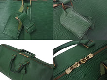 Load image into Gallery viewer, LOUIS VUITTON ルイヴィトン キーポル50 ボストンバッグ M42964 ボルネオグリーン エピレザー ゴールド金具 美品 中古 4c076471