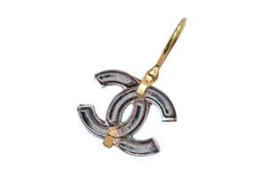 極美品 CHANEL シャネル ココマーク ピアス ジプシー 両耳用 重量約5.0g 02A刻印 メタル ゴールド クリア 中古 4c076490