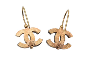 極美品 CHANEL シャネル ココマーク ピアス ジプシー 両耳用 重量約5.0g 02A刻印 メタル ゴールド クリア 中古 4c076490