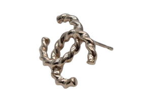 極美品 CHANEL シャネル ココマーク ピアス 片耳用 重量約1.8g F24P刻印 ゴールド メタル フランス製 中古 4c076496