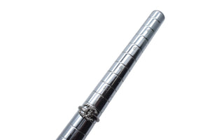 CHANEL シャネル ココマーク リング 指輪 重量約2.5g サイズ13号 B11P刻印 ラインストーン シルバーカラー 美品 中古 4c076493
