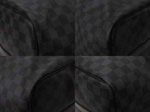 LOUISVUITTON ルイヴィトン キーポルバンドリエール45 ボストンバッグ N41418 ダミエグラフィット ブラック 美品 中古 4c076501