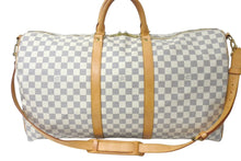 Load image into Gallery viewer, LOUIS VUITTON ルイヴィトン ボストンバッグ N41429 キーポルバンドリエール55 ベージュ ダミエアズール 美品 中古 4c076506