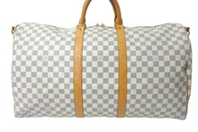 Load image into Gallery viewer, LOUIS VUITTON ルイヴィトン ボストンバッグ N41429 キーポルバンドリエール55 ベージュ ダミエアズール 美品 中古 4c076506
