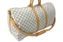 Load image into Gallery viewer, LOUIS VUITTON ルイヴィトン ボストンバッグ N41429 キーポルバンドリエール55 ベージュ ダミエアズール 美品 中古 4c076506