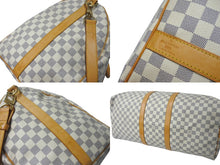 Load image into Gallery viewer, LOUIS VUITTON ルイヴィトン ボストンバッグ N41429 キーポルバンドリエール55 ベージュ ダミエアズール 美品 中古 4c076506