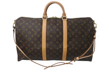 Load image into Gallery viewer, LOUIS VUITTON ルイヴィトン キーポルバンドリエール50 ボストンバッグ M41416 モノグラムキャンバス ブラウン 美品 中古 4c076507