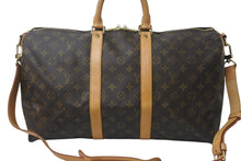 Load image into Gallery viewer, LOUIS VUITTON ルイヴィトン ボストンバッグ M41418 キーポルバンドリエール45 ブラウン PVC ヌメ革 ゴールド金具 良品 中古 4c076510